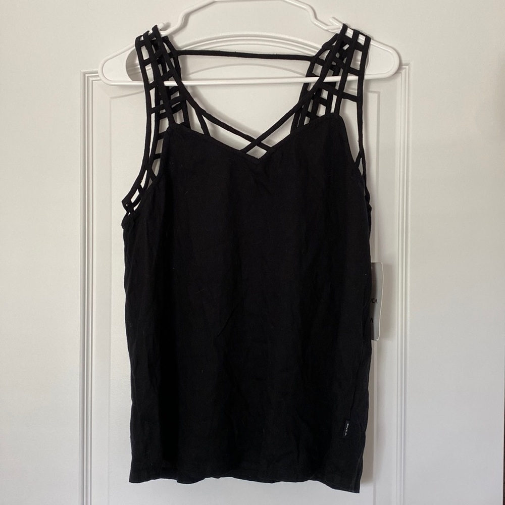 NWT RVCA black tank top